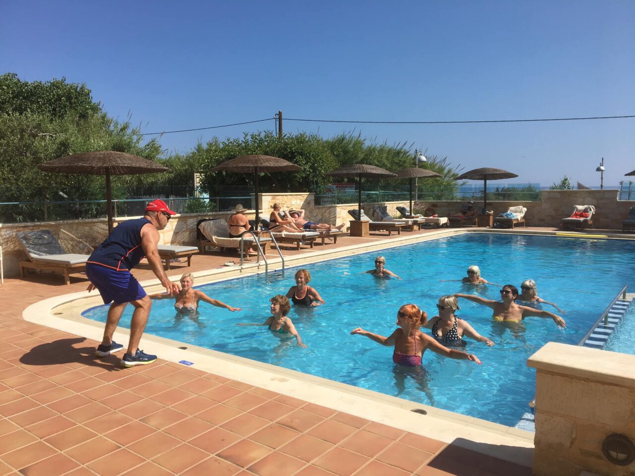aqua-aerobics-for-solo-travellers-at-mistral-hotel-crete-greece