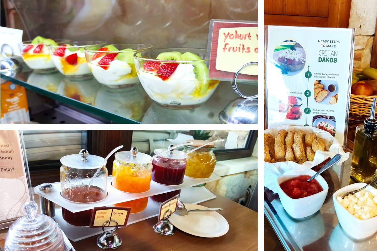 greek-yoghurt-dakos-marmelade-breakfast-for-singles-holidays-at-mistral-hotel-crete-greece