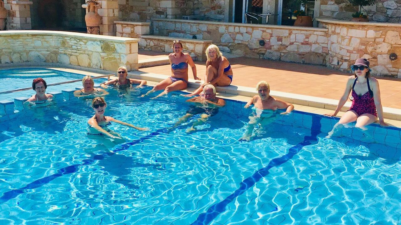 solo-travellers-having-fun-in-the-pool-at-mistral-hotel-singles-holidays-crete-greece